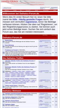 Vorschau der mobilen Webseite www.daihatsu-forum.de, Daihatsu-Forum