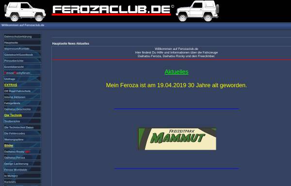 Vorschau von www.ferozaclub.de, Ferozaclub.de