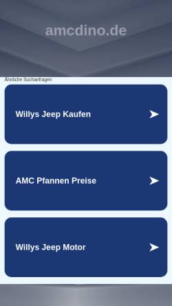 Vorschau der mobilen Webseite www.amcdino.de, AMC Jeep Club Dinosaurus