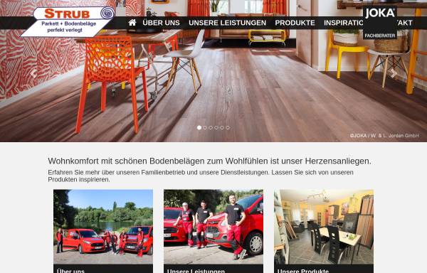 Vorschau von www.strub-boden.de, Parkett und Bodenbeläge Strub