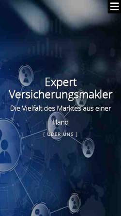 Vorschau der mobilen Webseite www.expertversicherungsmakler.de, Expert-Versicherungsmakler Dirk Lahn