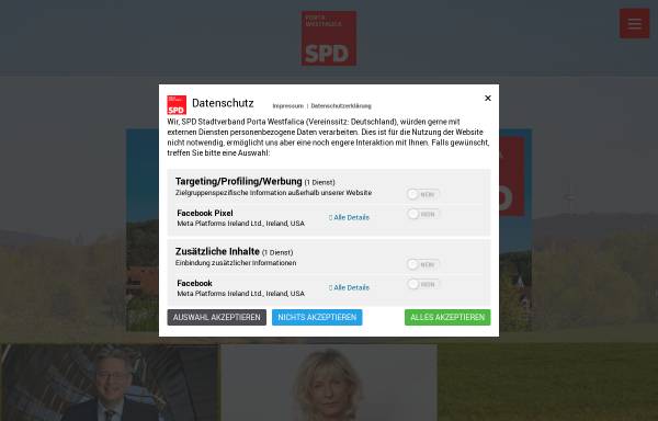 Vorschau von spdpw.de, SPD Porta Westfalica