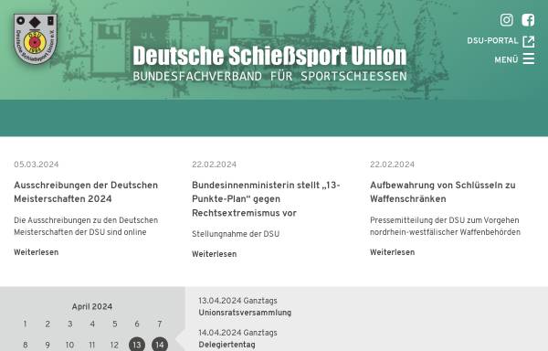 Vorschau von www.d-s-u.de, Deutsche Schießsport Union e.V.