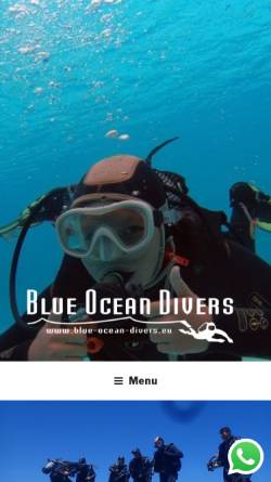 Vorschau der mobilen Webseite www.blue-ocean-divers.de, Blue Ocean Divers