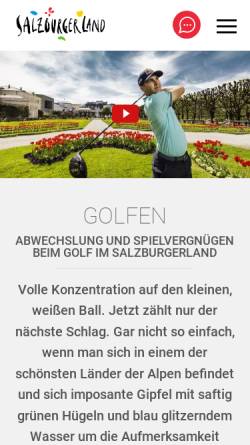 Vorschau der mobilen Webseite www.golf-alpin.at, Golf Alpin