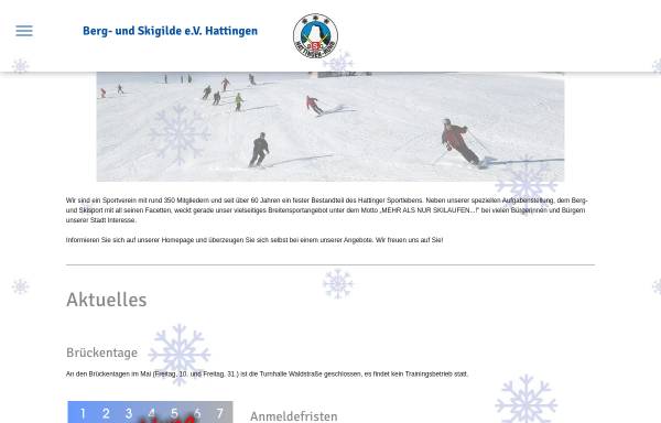 Vorschau von www.skigilde-hattingen.de, Berg- und Skigilde e.V. Hattingen
