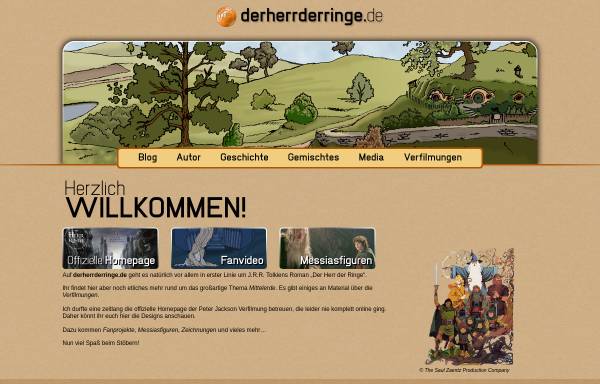 Vorschau von www.derherrderringe.de, Derherrderringe.de