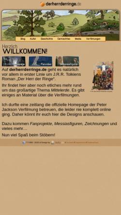 Vorschau der mobilen Webseite www.derherrderringe.de, Derherrderringe.de