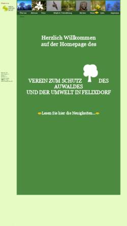 Vorschau der mobilen Webseite www.auverein.at, Auwaldschutz und Umweltschutz Verein Felixdorf
