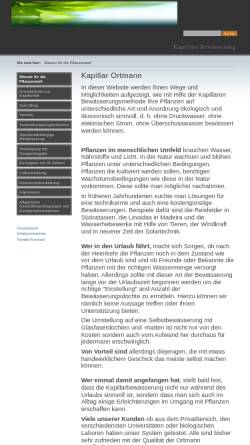 Vorschau der mobilen Webseite www.kapillar-ortmann.de, Kapillar-Ortmann, Inh. Markus Wacker