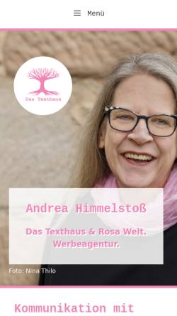 Vorschau der mobilen Webseite www.das-texthaus.de, Himmelstoß, Andrea