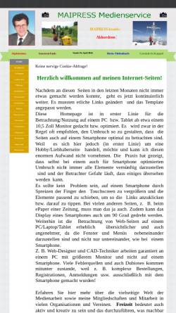 Vorschau der mobilen Webseite www.maipress.de, Maiwald, Hans-Gerhard