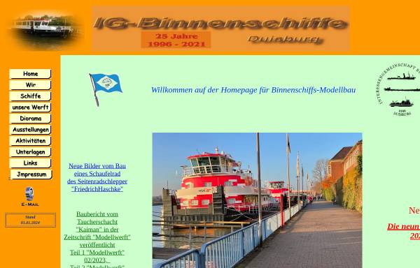 Vorschau von www.ig-binnenschiffe.de, IG Binnenschiffe 1996