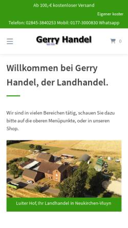 Vorschau der mobilen Webseite www.anhaenger-miet.de, Planwagenfahrten Gerold Lübke