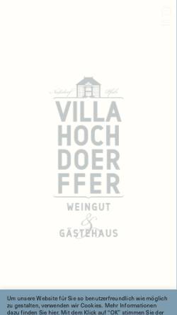 Vorschau der mobilen Webseite www.weingut-villa.de, Weingut und Gästehaus H. M. Hochdörffer