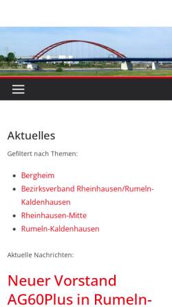 Vorschau der mobilen Webseite www.spd-rheinhausen.de, SPD Rheinhausen-Hochemmerich