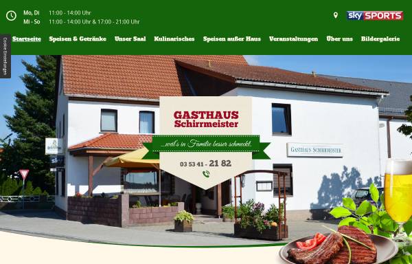 Vorschau von www.gasthaus-schirrmeister.de, Gasthaus Schirrmeister