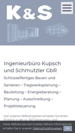Vorschau der mobilen Webseite www.kupschundschmutzler.de, Kupsch und Schmutzler