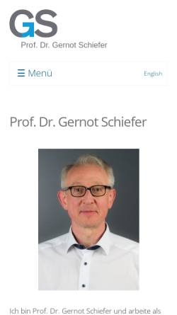 Vorschau der mobilen Webseite www.gschiefer.de, Schiefer, Dr. Gernot Diplom-Psychologe