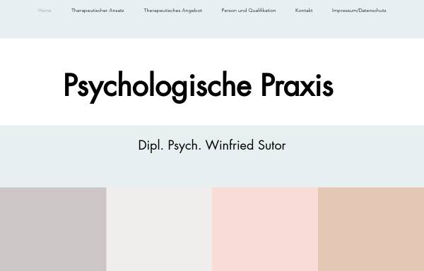 Vorschau von www.praxissutor.de, Sutor, Winfried Diplom-Psychologe