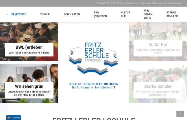 Vorschau von www.fes-pforzheim.de, Fritz-Erler-Schule