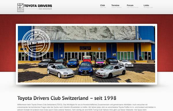 Vorschau von www.tdcs.ch, Toyota Drivers Club Switzerland