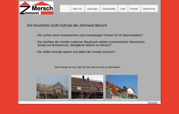 Vorschau von www.zimmerei-mersch.de, Zimmerei Mersch