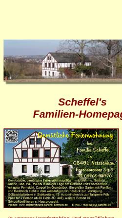 Vorschau der mobilen Webseite www.klaus-scheffel.de, Ferienwohnung Scheffel