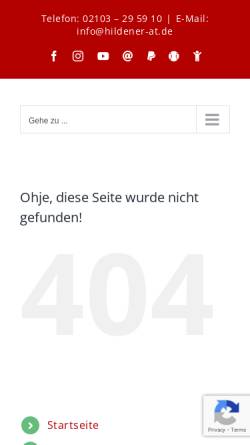 Vorschau der mobilen Webseite hildener-at.de, Hilden Wains