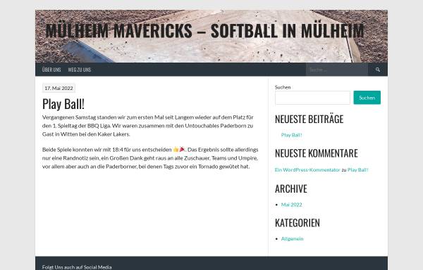 Vorschau von www.muelheim-mavericks.de, Mülheim Mavericks