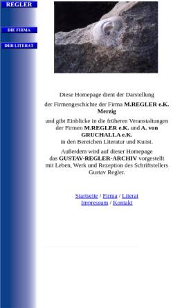 Vorschau der mobilen Webseite www.regler.name, Regler-Archiv