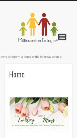 Vorschau der mobilen Webseite muetterzentrum-erding.de, Mütterzentrum