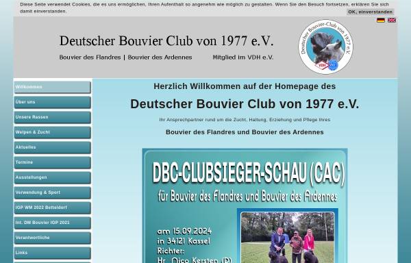 Vorschau von deutscherbouvierclub.de, Deutscher Bouvier Club