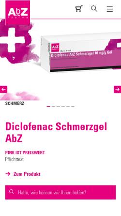 Vorschau der mobilen Webseite www.ct-arzneimittel.de, CT Arzneimittel GmbH