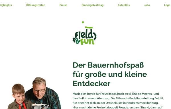 Vorschau von www.fieldandfun.de, field & fun Landmaschinen-Modellausstellung