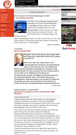 Vorschau der mobilen Webseite www.bremenhockey.de, Bremer Hockey-Verband e.V.