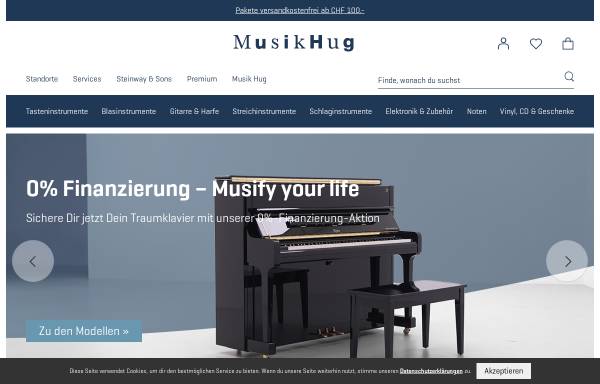 Vorschau von www.musikhug.ch, Musik Hug