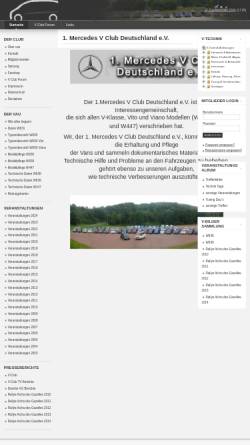 Vorschau der mobilen Webseite www.mercedes-v-club.de, Mercedes V Club Deutschland e.V.