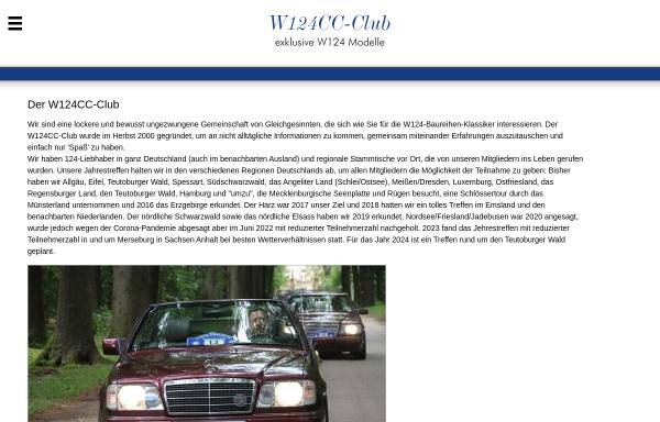 Vorschau von www.w124cc.de, W124CC-Club