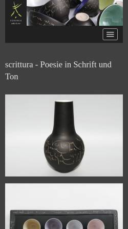 Vorschau der mobilen Webseite www.keramik-furrer.ch, Keramik Anita Furrer