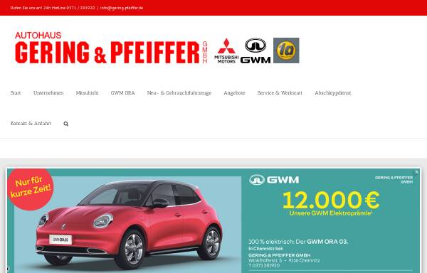 Vorschau von www.gering-pfeiffer.de, Autohaus Gering und Pfeiffer GmbH