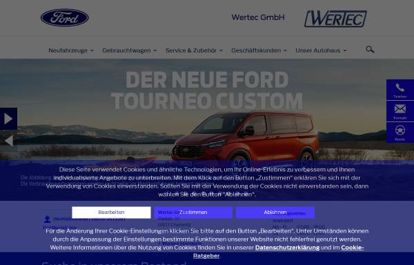 Vorschau von www.wertec-autohaus.com, Autohaus Wertec GmbH