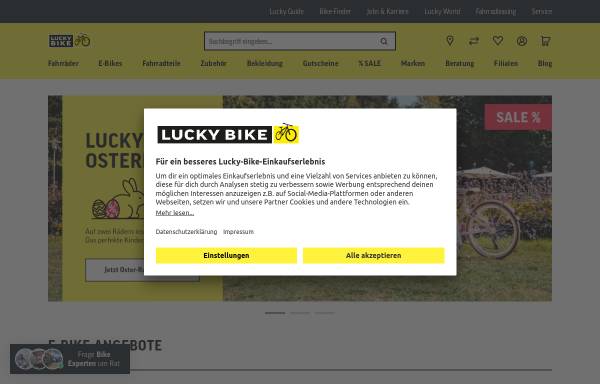 Vorschau von www.lucky-bike.de, Lucky Bike GmbH