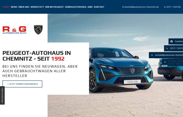 Vorschau von www.autoservice-chemnitz.de, Peugeot Autohaus Chemnitz GmbH
