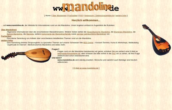 Vorschau von www.mandoline.de, Mandoline.de