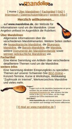 Vorschau der mobilen Webseite www.mandoline.de, Mandoline.de