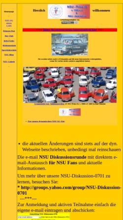 Vorschau der mobilen Webseite www.nsu-ig.de, NSU Prinz IG v. 1980 e.V.