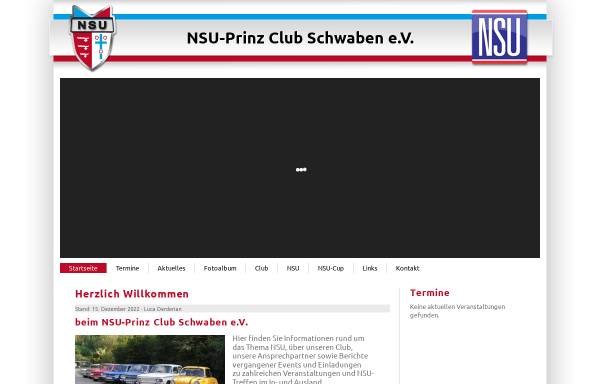 Vorschau von nsu-prinz-club-schwaben.de, NSU-Prinz-Club Schwaben e.V.