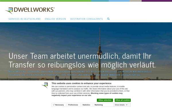 Vorschau von www.dwellworks.com, RSB Deutschland Gesellschaft für Relocation Services und Beratung mbH