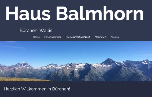 Vorschau von www.ferien-wallis.ch, Ferienwohnung Balmhorn